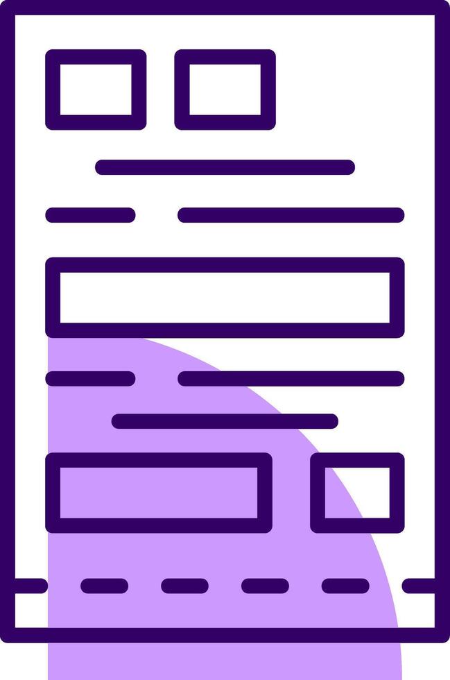 Receipt Outline Shape Style Icon vector