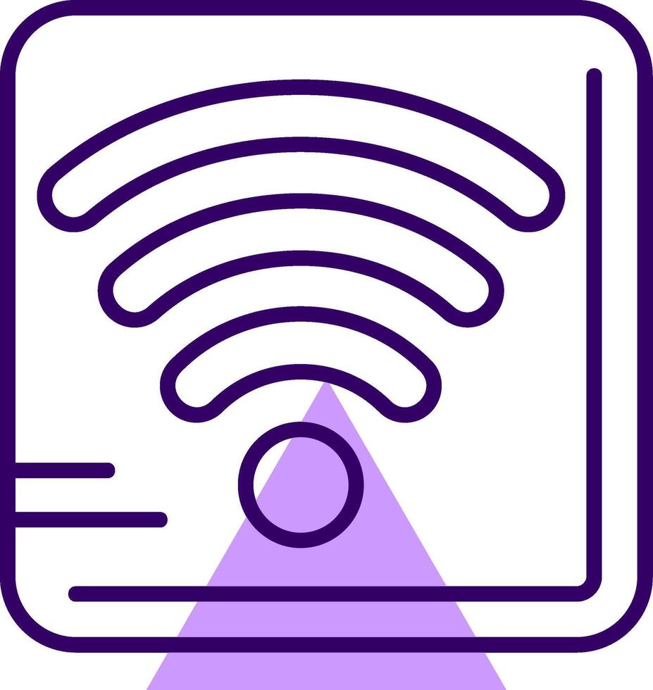 Wi-Fi Outline Shape Style Icon vector