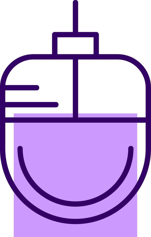 Mouse Outline Shape Style Icon vector