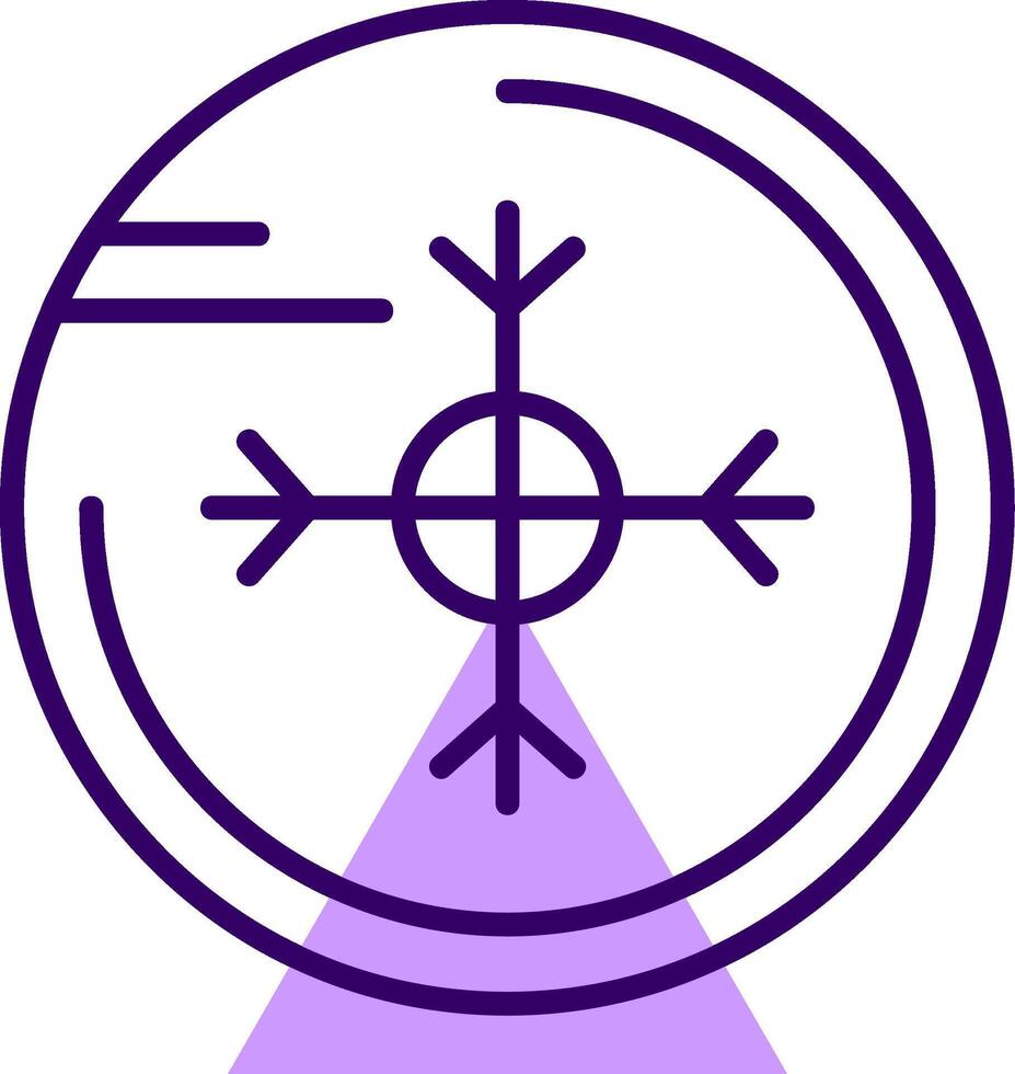 Snowflake Outline Shape Style Icon vector