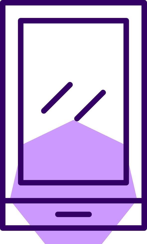 Phone Outline Shape Style Icon vector