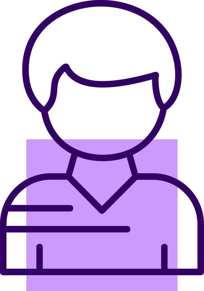 User Outline Shape Style Icon vector