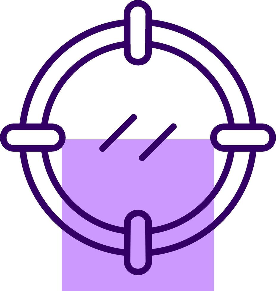 Target Outline Shape Style Icon vector