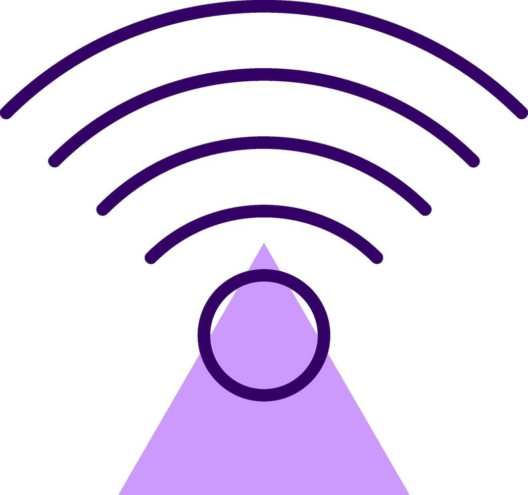 Wifi Signal Outline Shape Style Icon vector