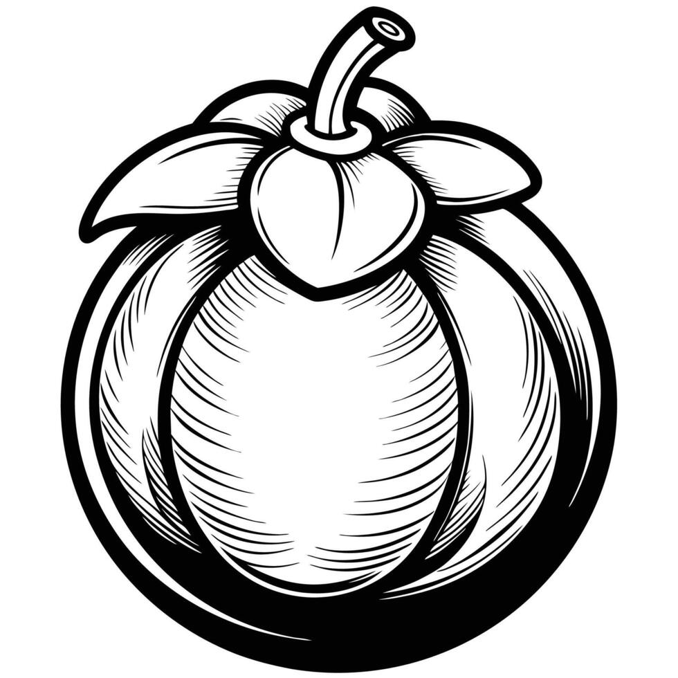 an illustration of a ripe mango vector