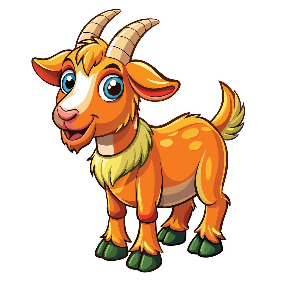 goat cartoon illustration vector