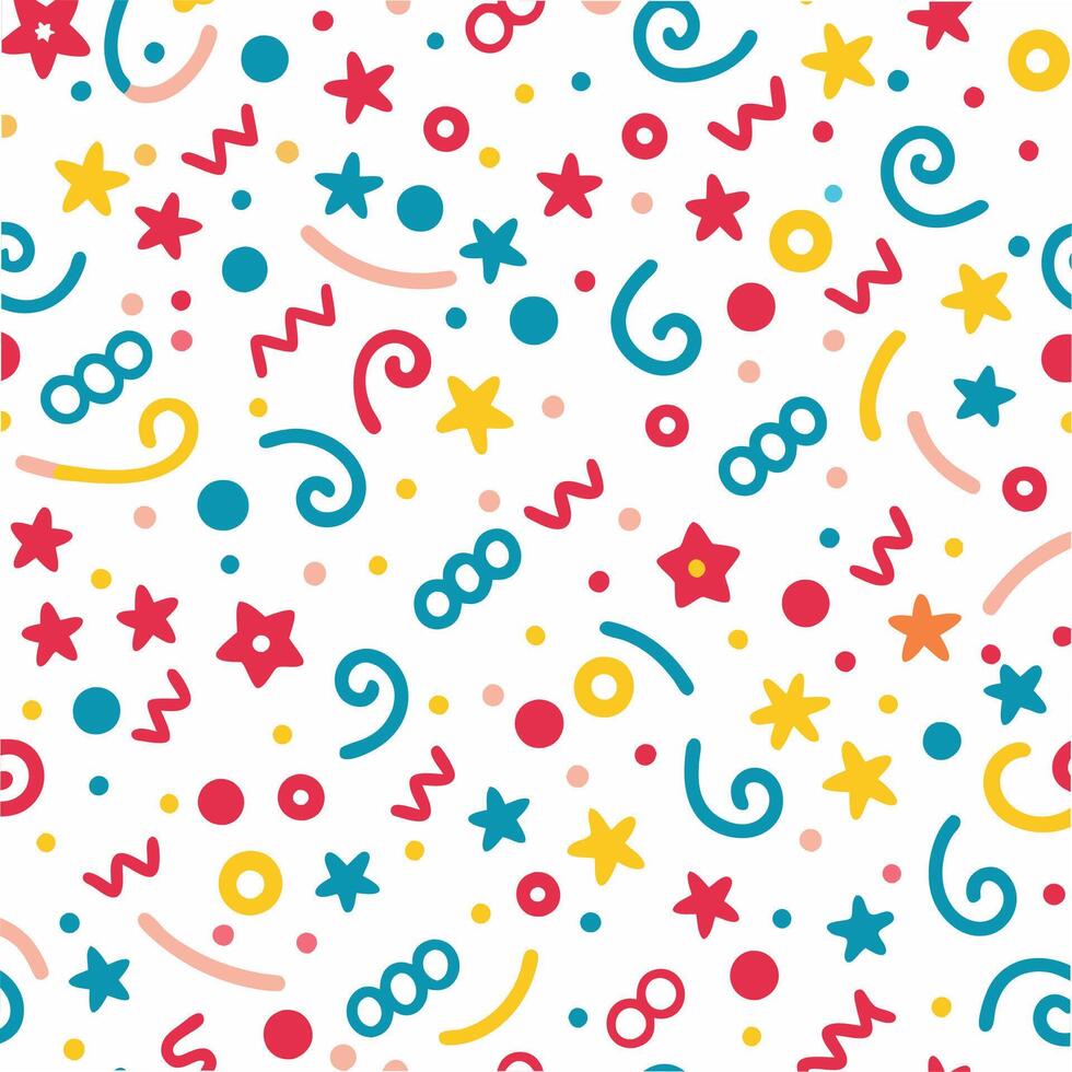 a colorful pattern with stars and stars vector