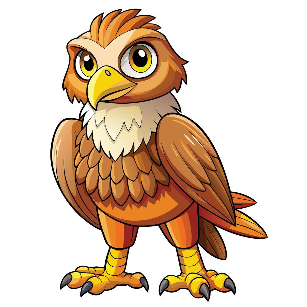 cartoon eagle illustration vector