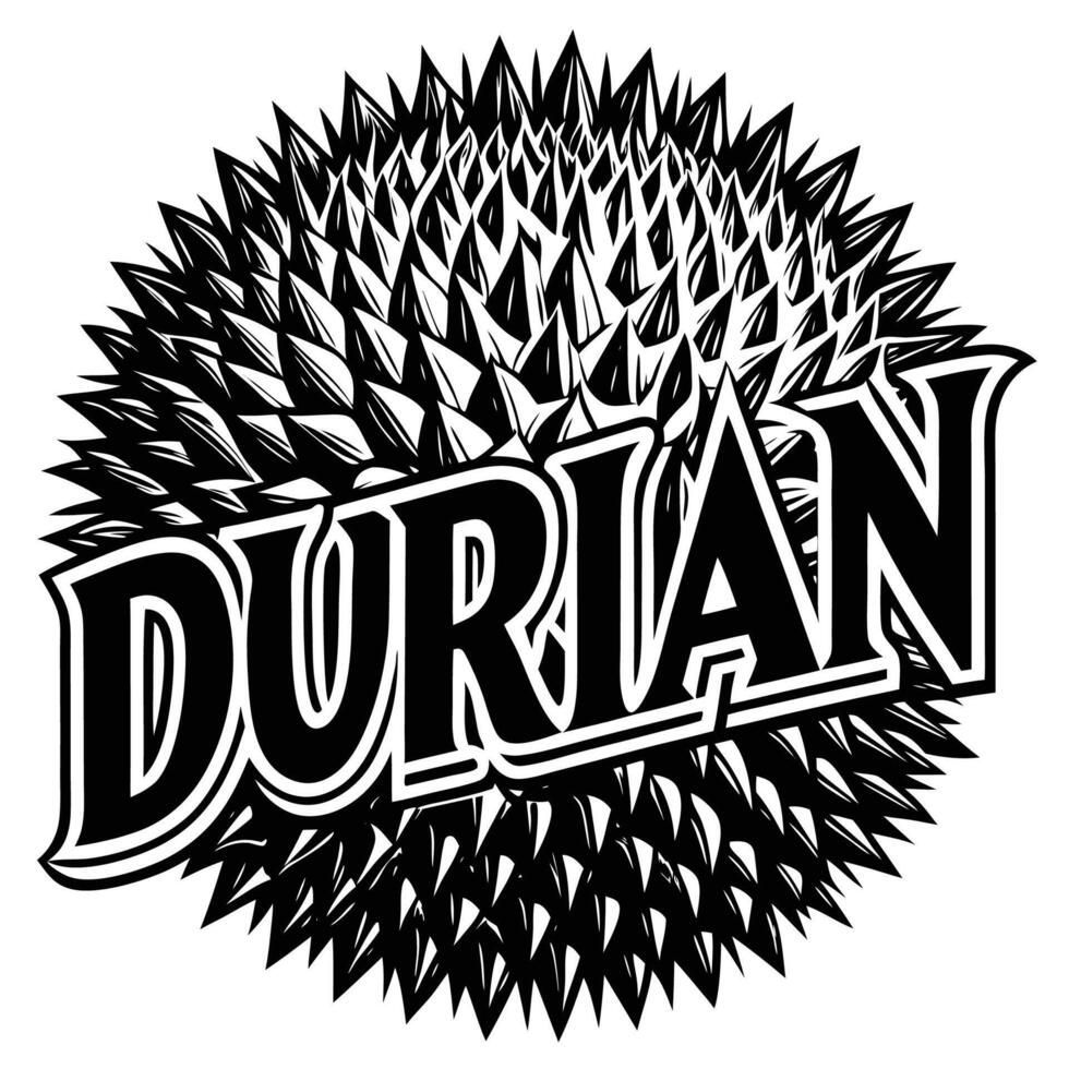 the logo for durian, a fruit that is grown in the philippines vector