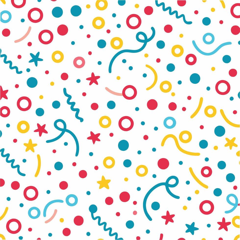 a colorful confetti pattern with stars and stars vector