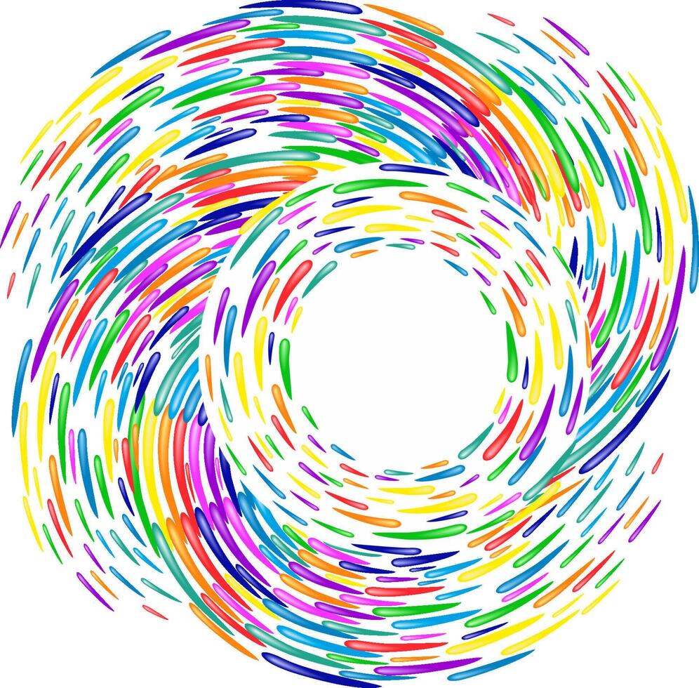 Tornado of water drops making a circle vector
