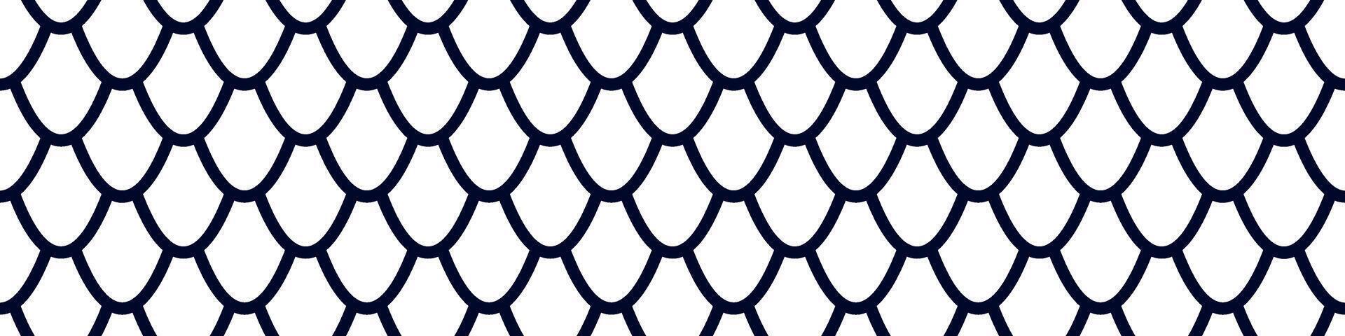 Seamless scale pattern with dragon, snake, and fish skin textures featuring Japanese and Chinese geometric design for mermaid and reptile prints isolated on white background vector