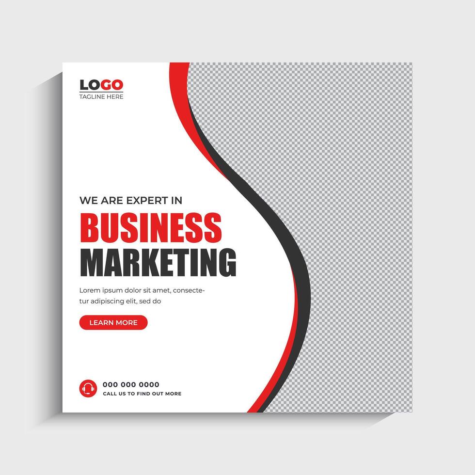 Professional Digital Marketing social media post vector