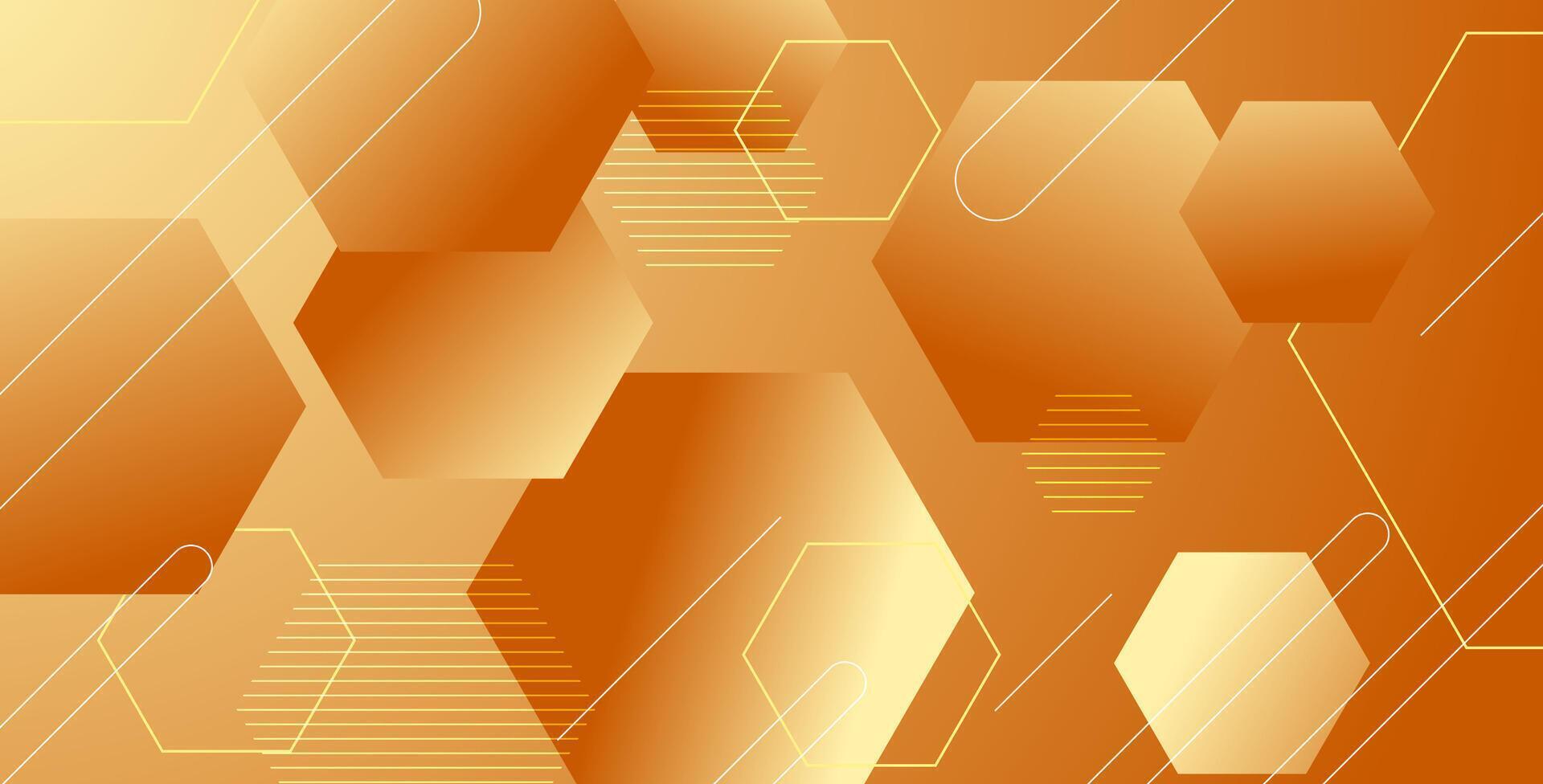 dynamic abstract orange liquid gradient color geometric fluid shape background. vector