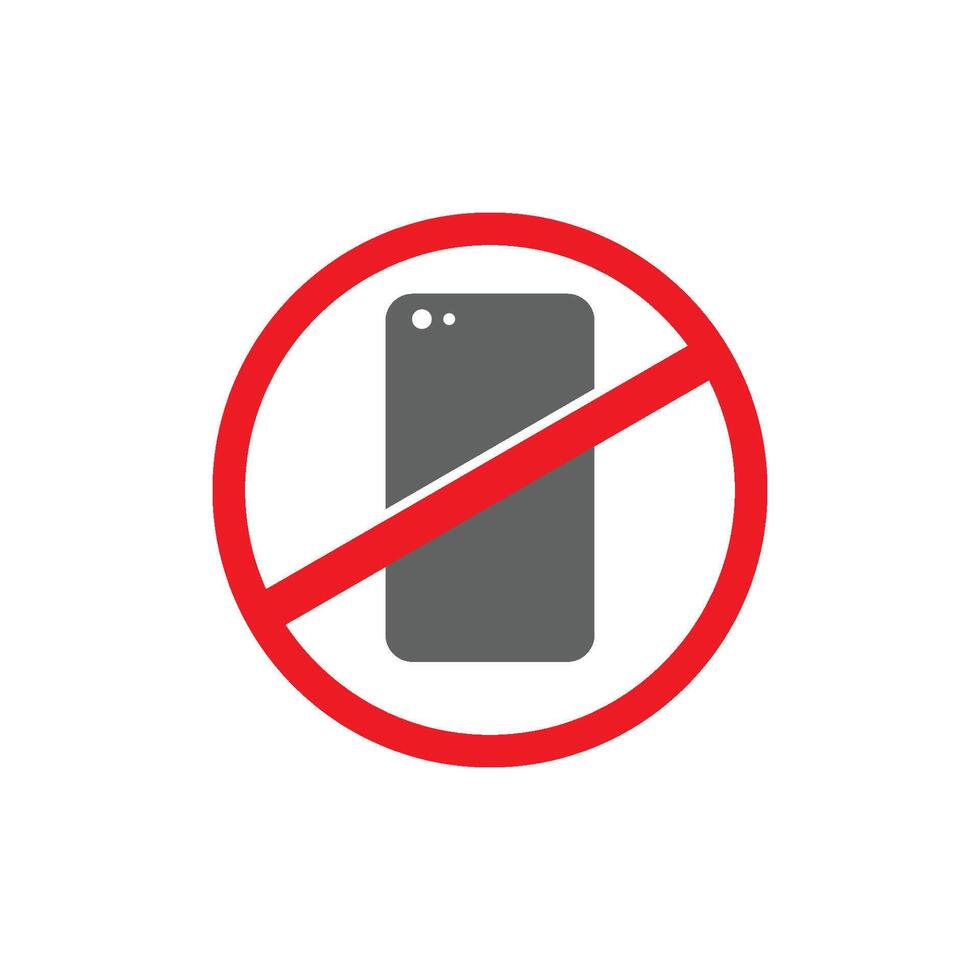 No Smartphone icon vector