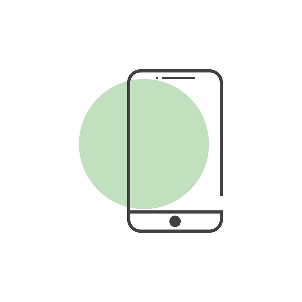 handphone icon design vector