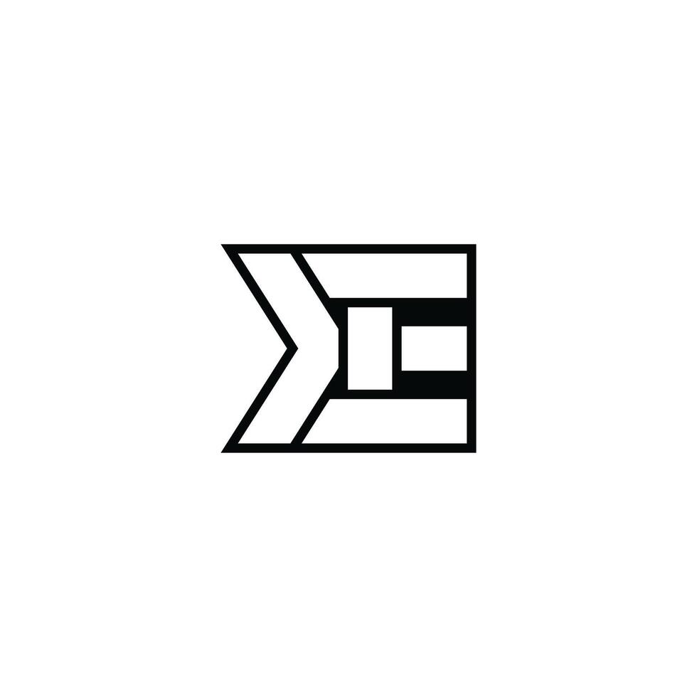KE EK Monogram Alphabet Letters Logo with a Sophisticated Style vector