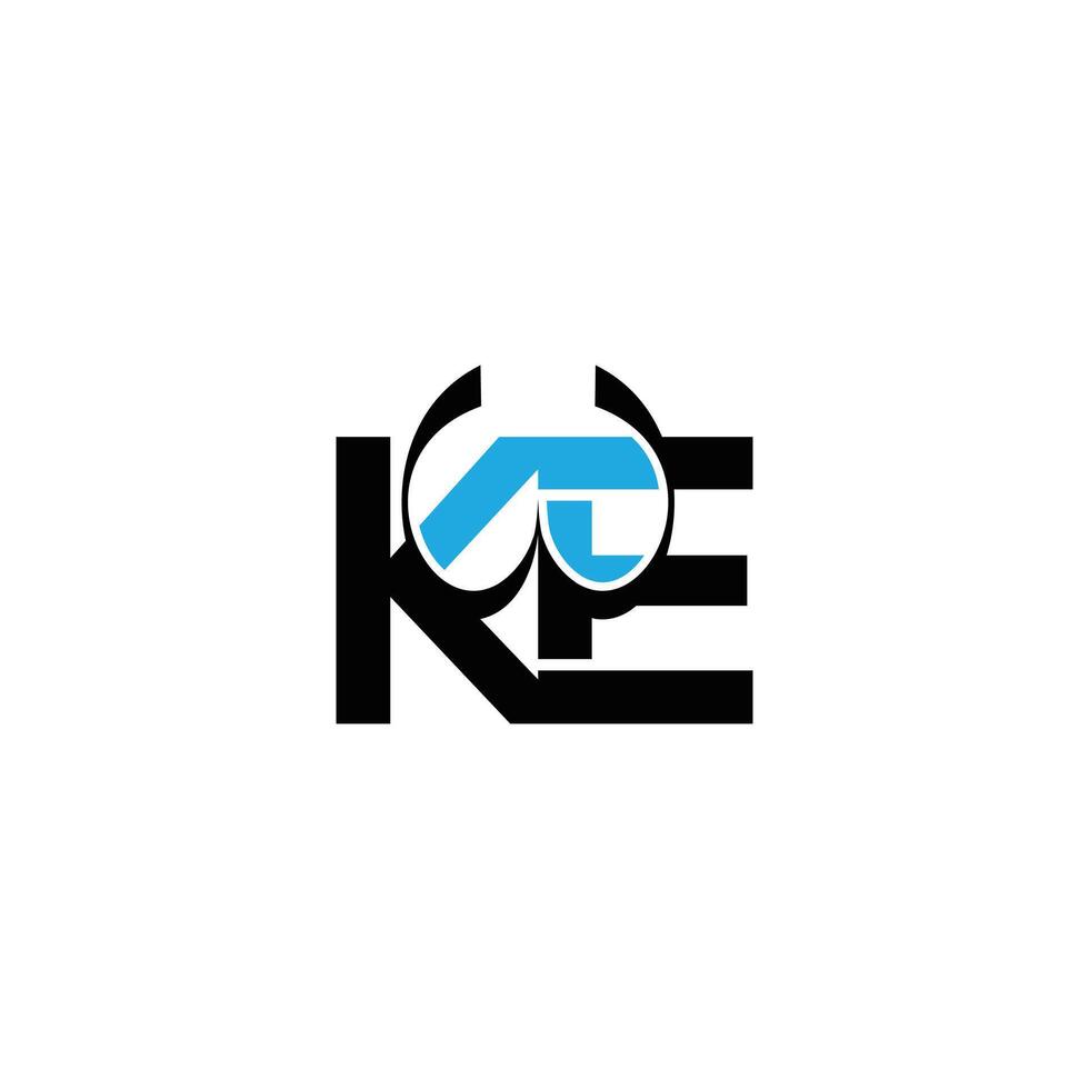 Modern KE or EK Monogram Logo for Professional Use vector