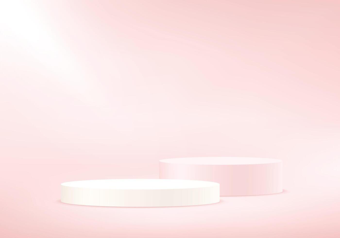 Pastel pink background 3d with podium. products display 3d background podium. Space for selling products on the website. illustration. vector