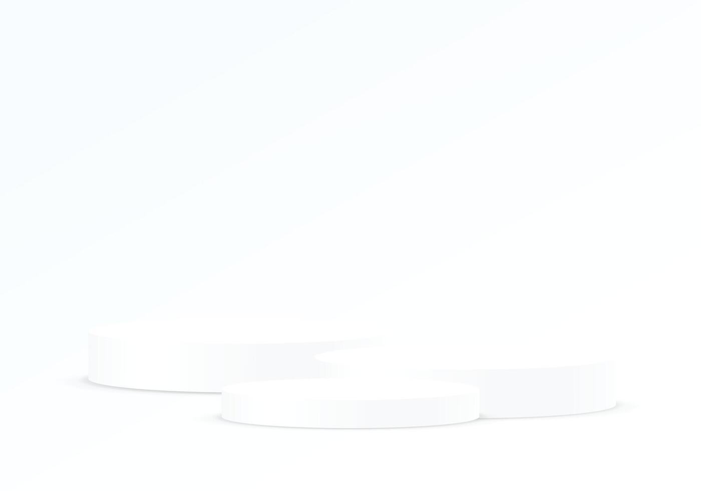 White background 3d with podium. Space for selling products on the website. illustration. vector