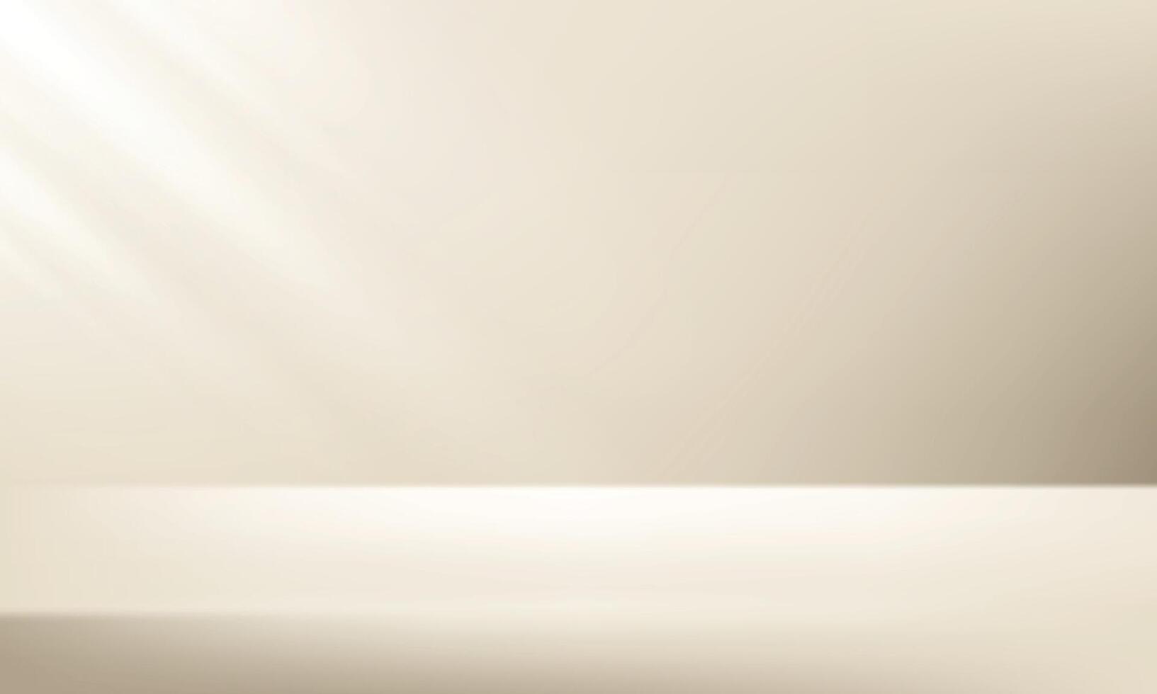 Empty Beige studio background. Empty room with light effect. Space for selling products on the website. illustration. vector