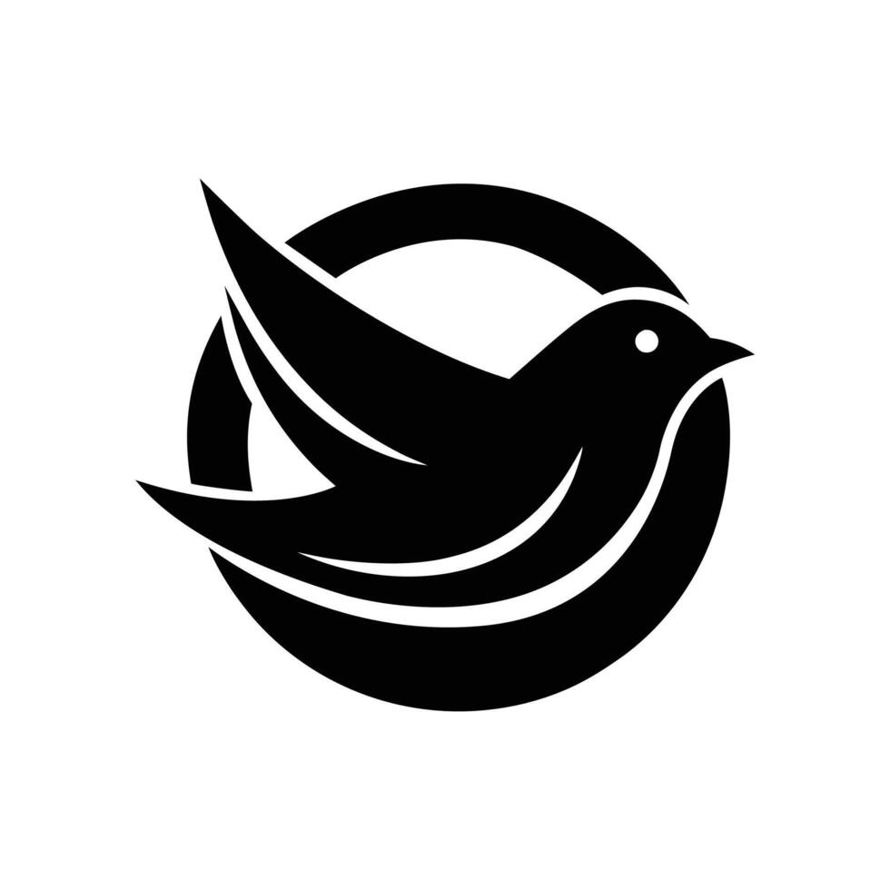 Bird logo icon or Silhouette Design vector