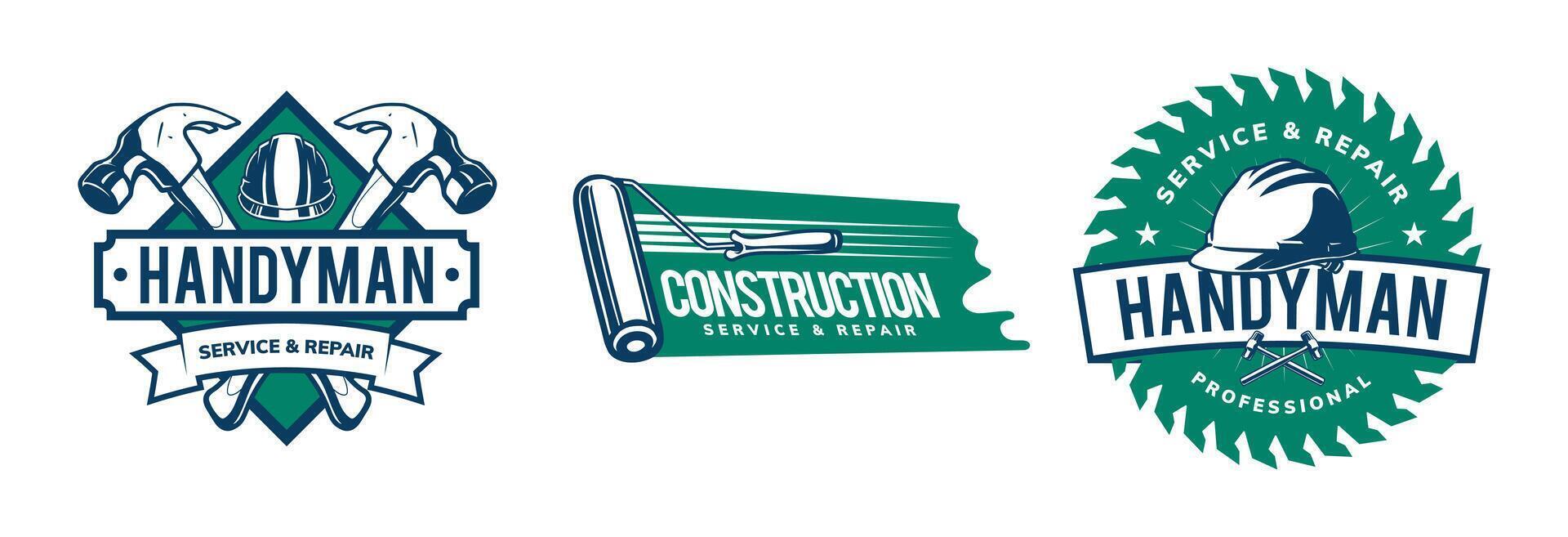 handyman badge concept design vector