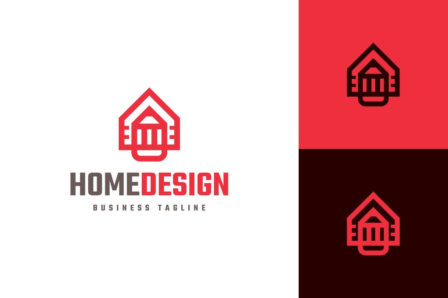 home design logo design vector