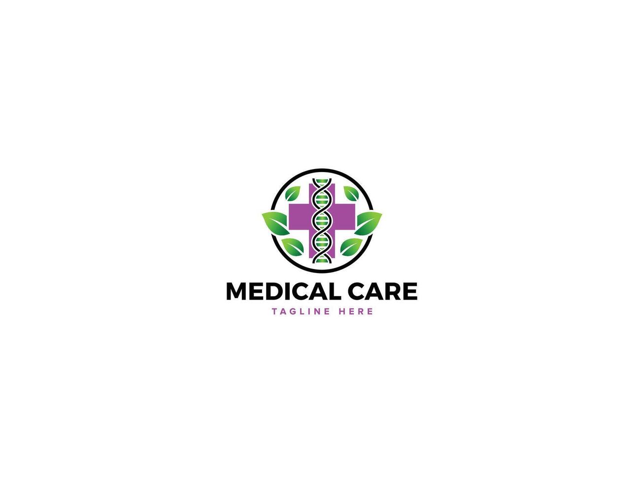 Unique Medical Care Emblems, Distinctive Logos for Health and Wellness vector