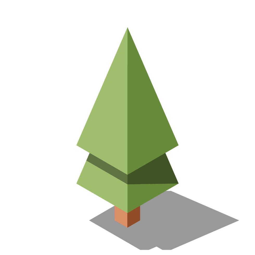 Isometric tree. Tree isometric elements. Isometric tree element for landscape design. Park element vector