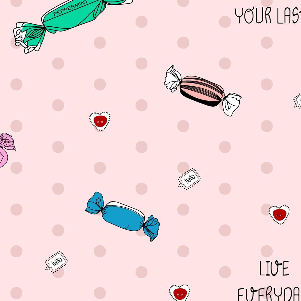 candy background suitable for home decore and wallpaper purpose vector