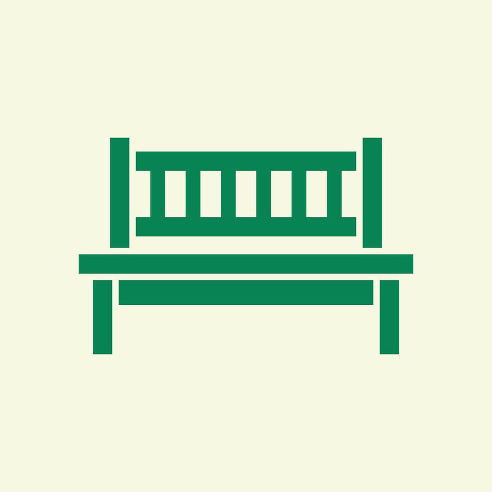 Bench trendy artwork handsome abstract illustration colorful useable design vector