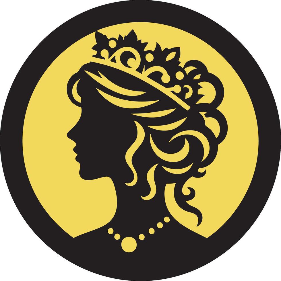 Vintage Portrait Cameo for Elegant Themes vector