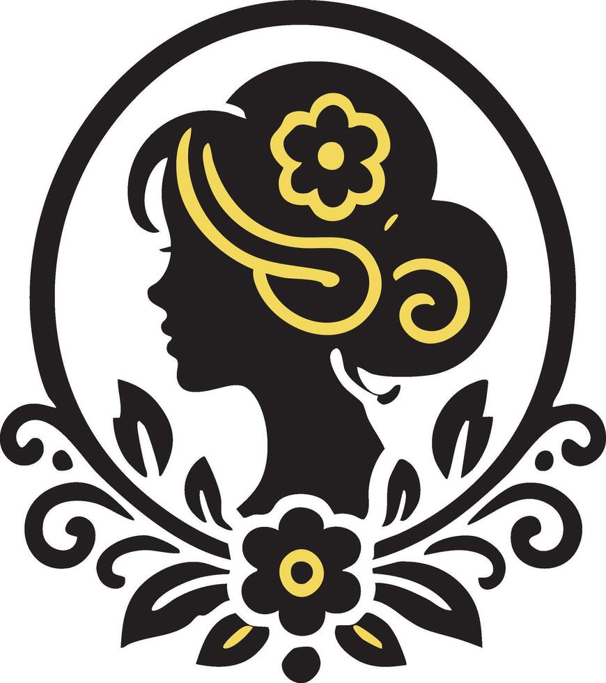 Antique Cameo Illustration for Retro Branding vector