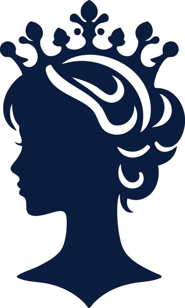 Artistic Victorian Cameo Silhouette for Designers vector