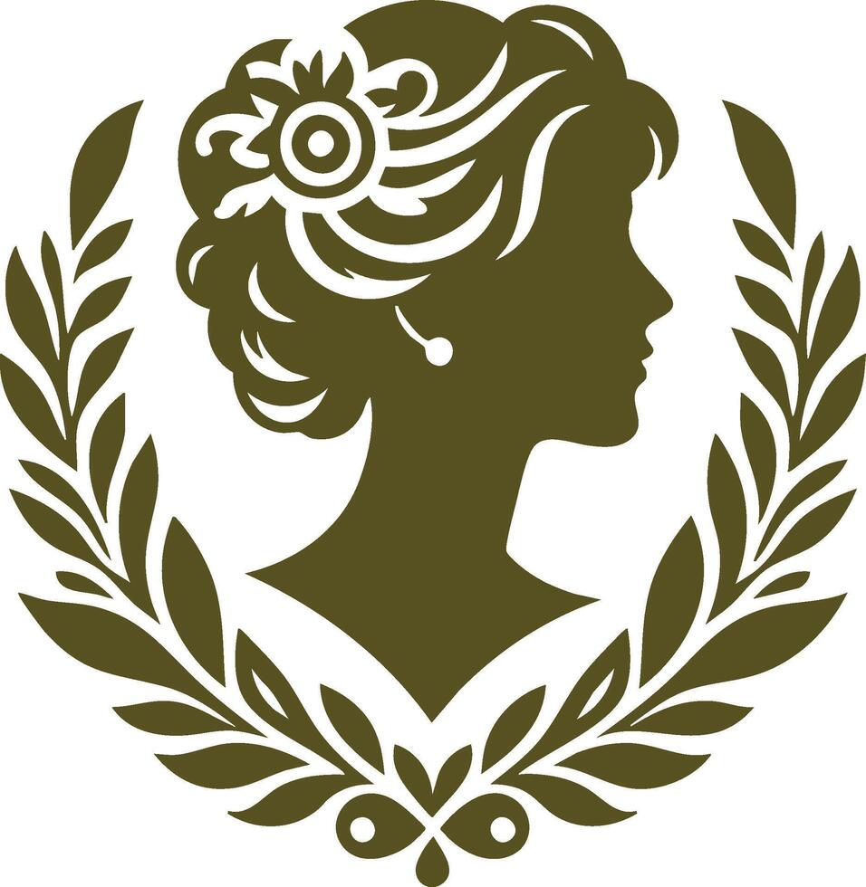 Delicate Cameo Design for Jewelry Mockups vector