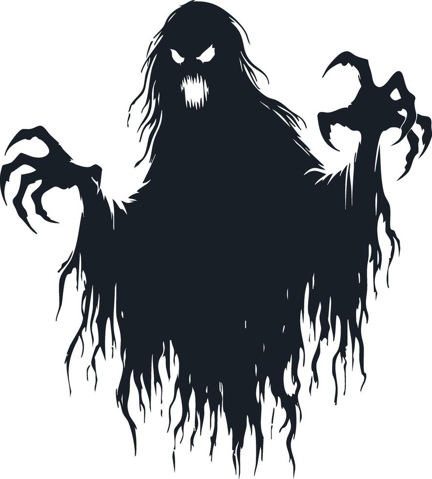 Phantom Silhouette for Mysterious Artwork vector