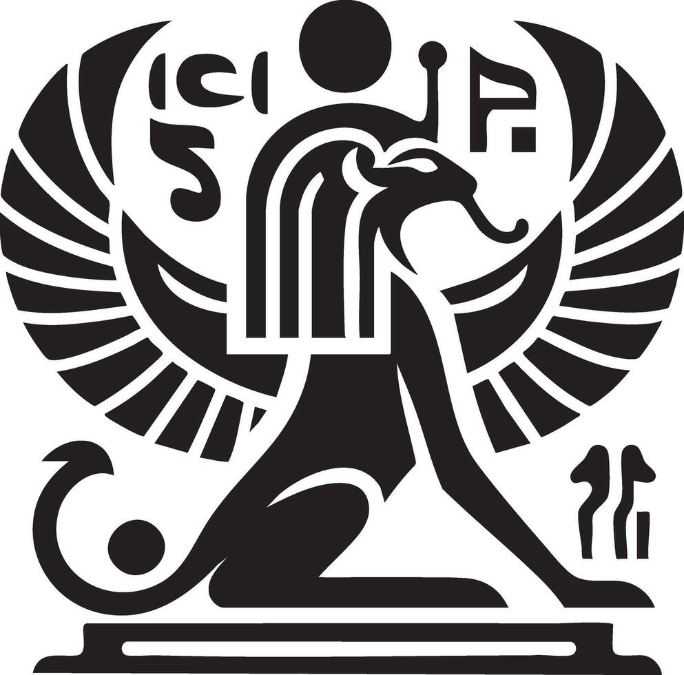 Ancient Script Hieroglyph for Classic Creations vector