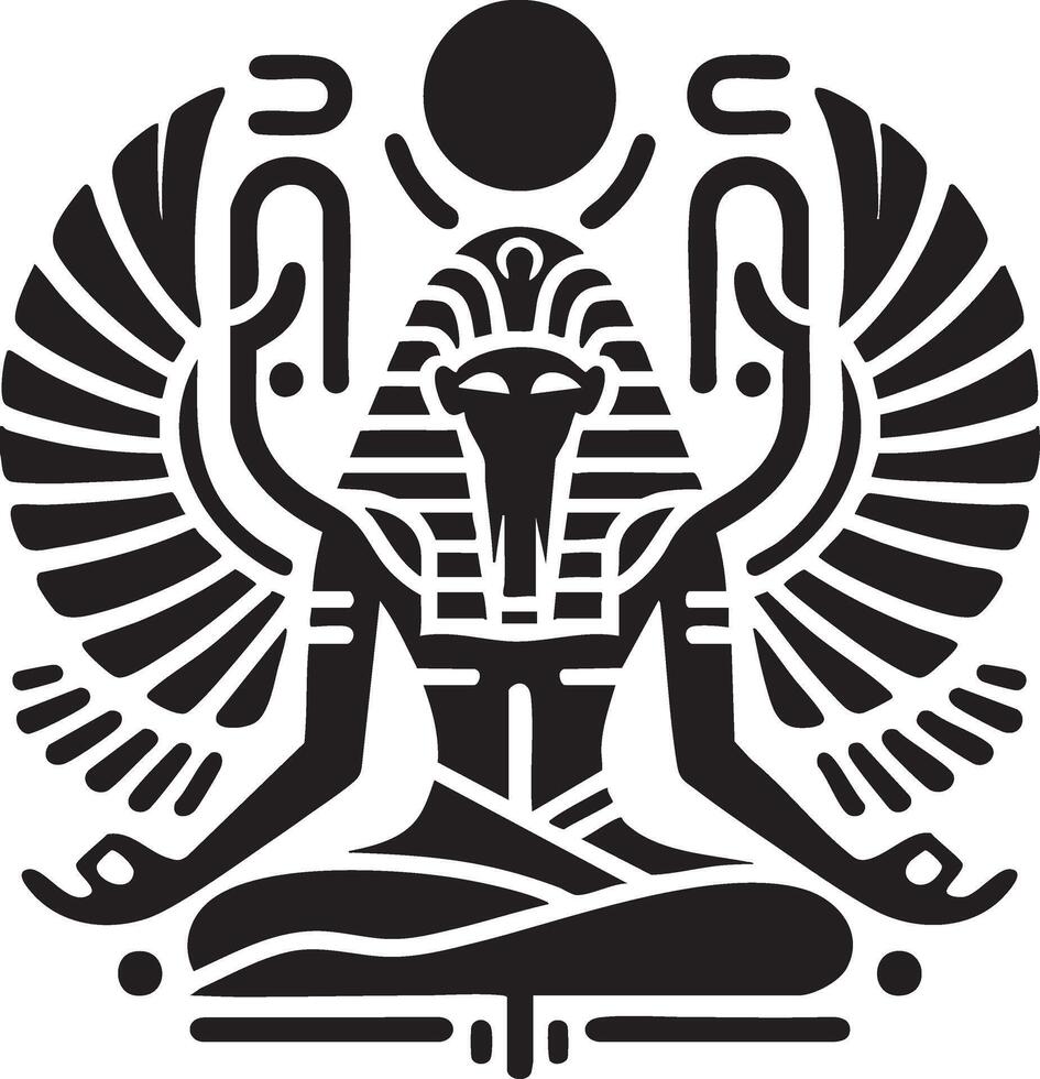 Ancient Egyptian Language Icons for Design Projects vector