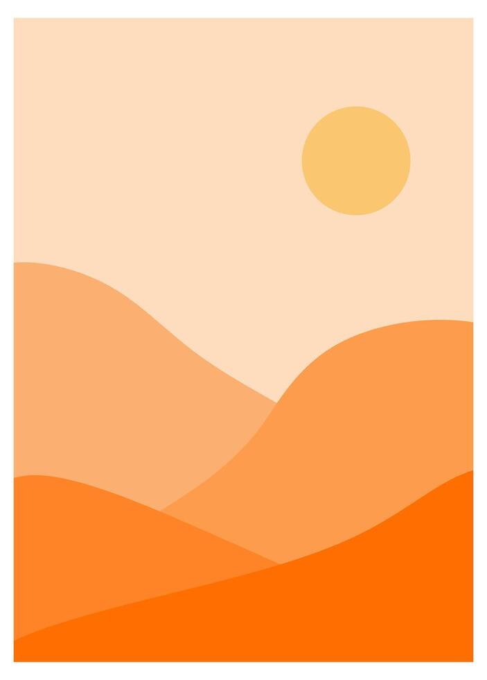 Orange Wall Art vector