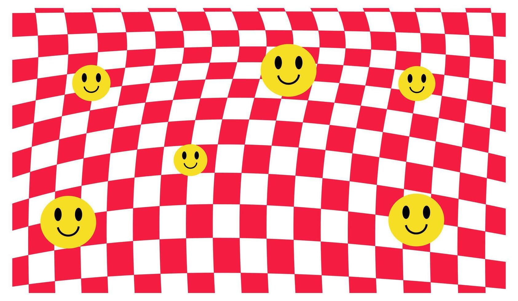 Smile Face Seamless Pattern. Smile Checkerboard vector