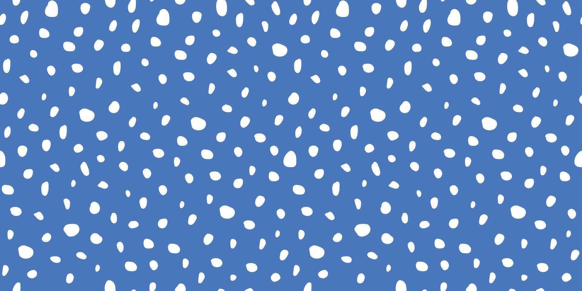 Seamless pattern with abstract random spots, dots, uneven circles. vector