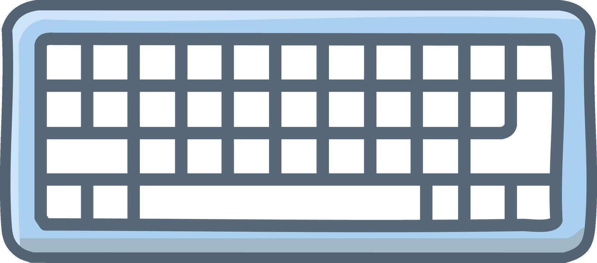 icon with keyboard shape vector