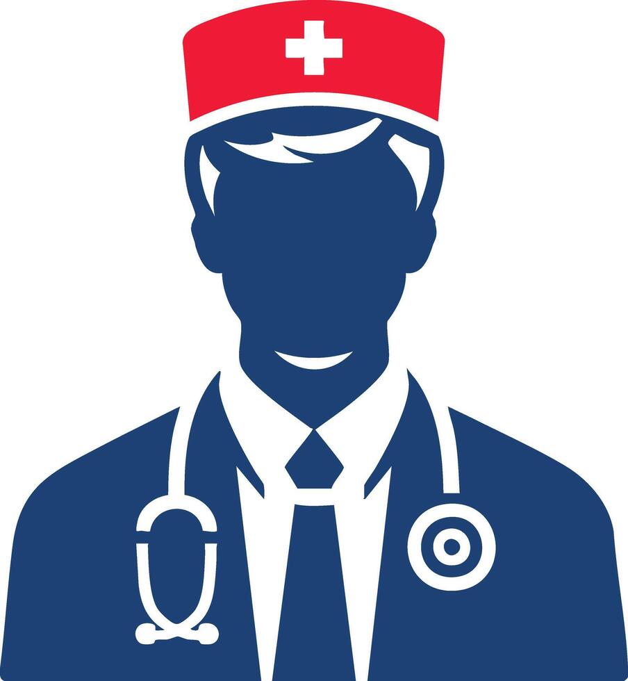 Medical Staff Silhouette for Hospital Branding vector