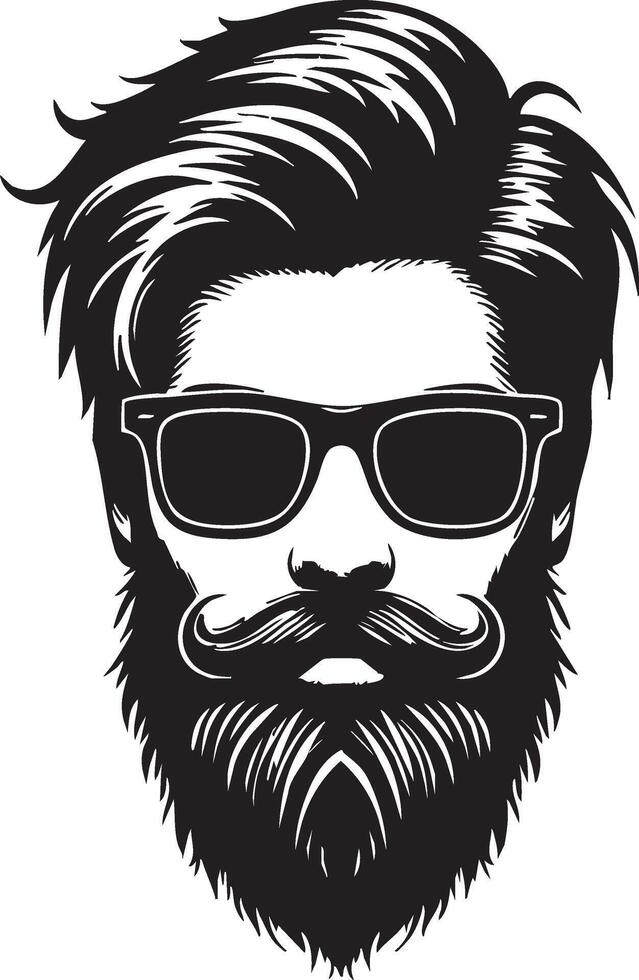 Retro Hipster Art for Vintage-Inspired Projects vector