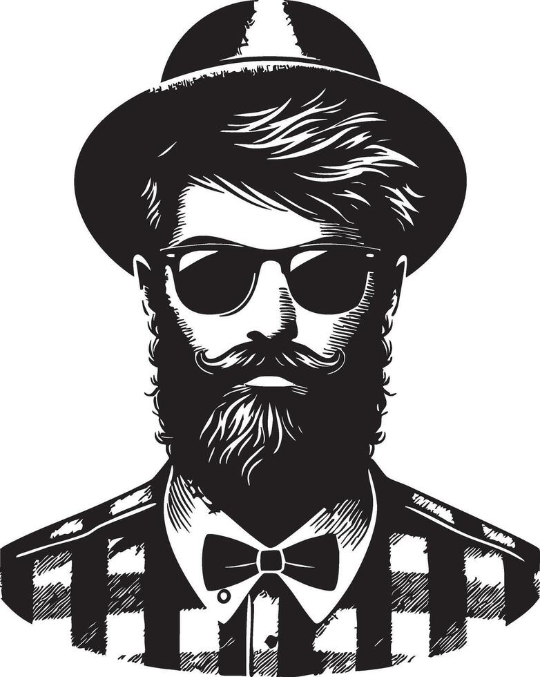 Modern Hipster Icon for Branding Projects vector