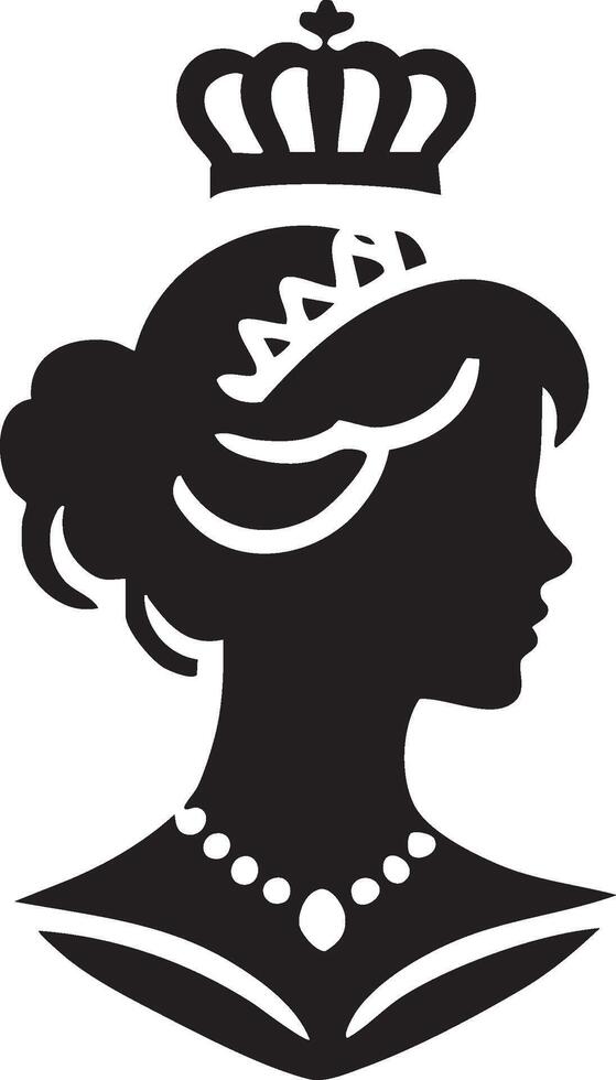 Sophisticated Art Cameo Silhouette for Designers vector