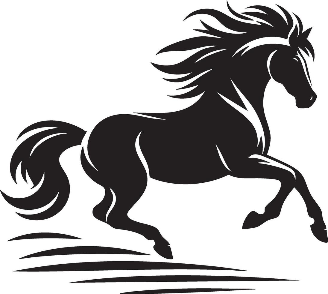Abstract Horse Art for Modern Designs vector