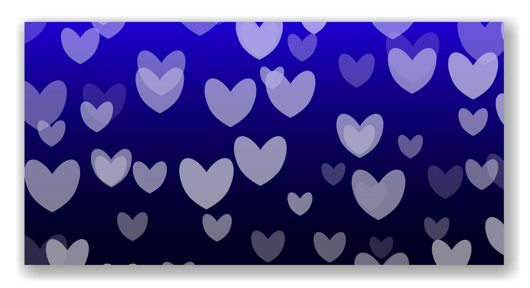 Colorful background with various heart shapes creating a romantic atmosphere for Valentines Day celebrations vector
