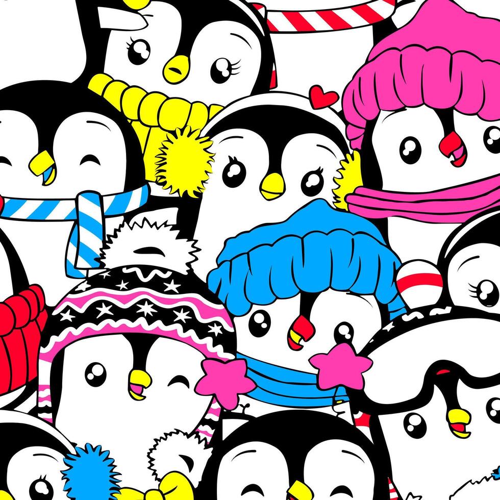 penguin background suitable for home decore and wallpaper purpose vector